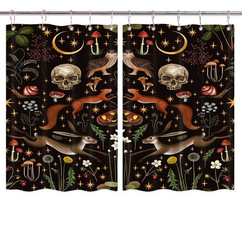Gothic garden curtains - gothic,