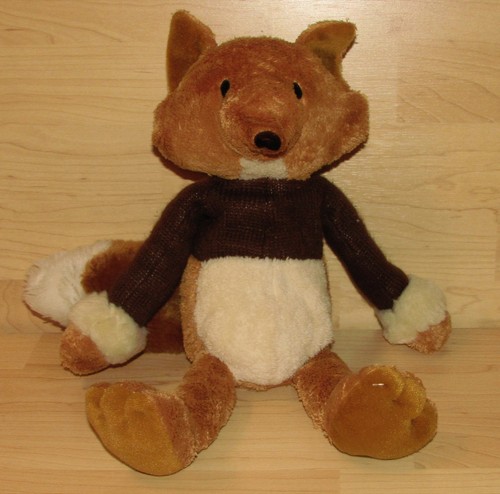 Plush red brown fox - plush,