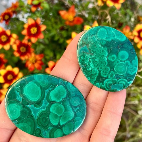 Natural malachite crystal - natural,