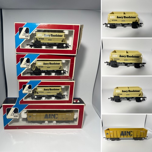 Four boxed lima arc wagons - lima, (3