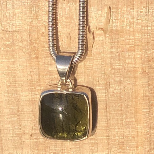 Moldavite pendant polished - pendant,