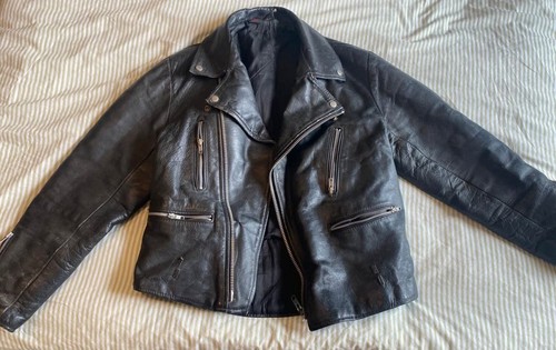Vintage kett leather motorbike