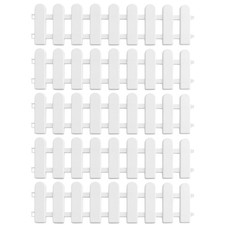  5 Pcs Flower Fence Border Small Panels Garden Landscape Ornaments