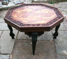 LARGE ANTIQUE  INDIAN INLAID