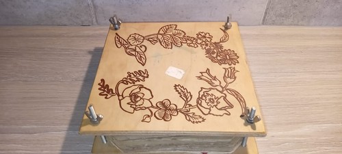 Vintage wooden flower press - vintage,