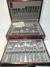 Arthur Price  EPNS A1 Canteen of cutlery Kings design John Mason 1980's 81 piece