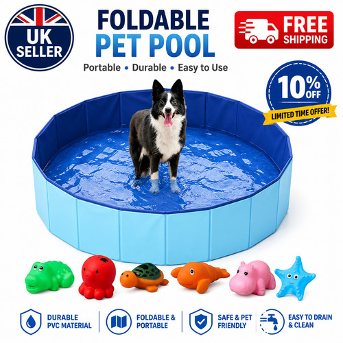 Large foldable dog swimming - foldable,