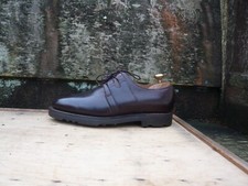 JOHN LOBB DERBY SHOES VELDTSCHOEN BROWN LEATHER UK6.5 MENS SADDLE EXCELLENT COND