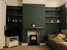 Floating shelf wood reclaimed distressed mantle mantel timber beam 6 inch x 4"