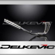 YAMAHA FZS600 FAZER 98-03 FULL EXHAUST SYSTEM 350mm STAINLESS ROUND BSAU SILENCE