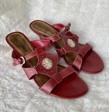 Red Sandals Size 7 EUR 40