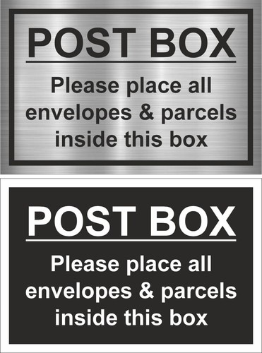 Post parcel box - parcel, notice