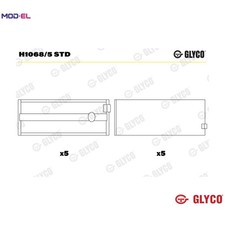 CRANKSHAFT BEARING H1068/5 STD STD FOR 7A-FE 1.8L 4A-C/F/FE/G/GE/GEC/GEL 4cyl