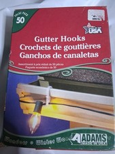Adams Christmas Lights Gutter Hooks 50-Pack - Made In The USA