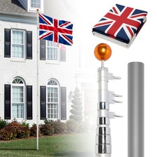 Telescopic flag pole kit - telescopic,