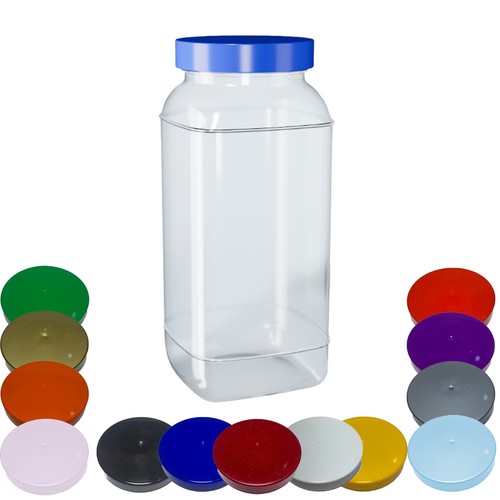 Large plastic storage jar food - jar,