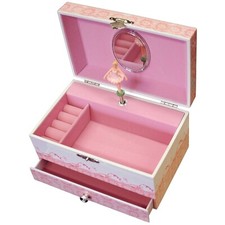 Mele and Co Ballet Shoes Girl's Musical Jewellery Box with One Drawer MC1374