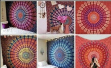 Indian Tapestry Wall Hanging Mandala Hippie Barmeri Sofa Throw Boho Bed Cover UK