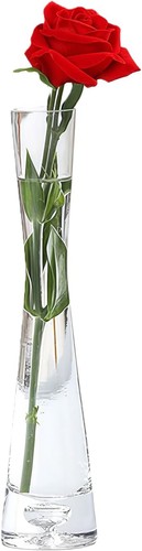 20cm tall clear glass flower - 20cm,