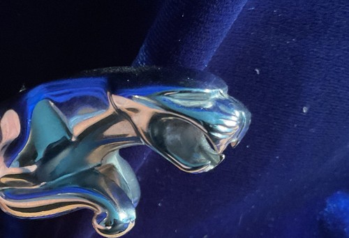 Leaping jaguar chrome hood - leaping,