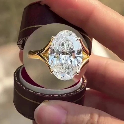 5ct oval cut real moissanite - oval,