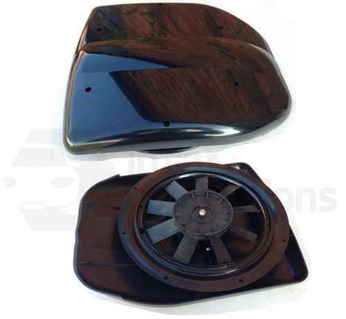 Motorised van roof vent low
