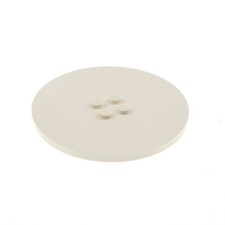 1X Lego Round Tile Plate 8X8 Cream White Sign Star Wars 10019 6815 6177