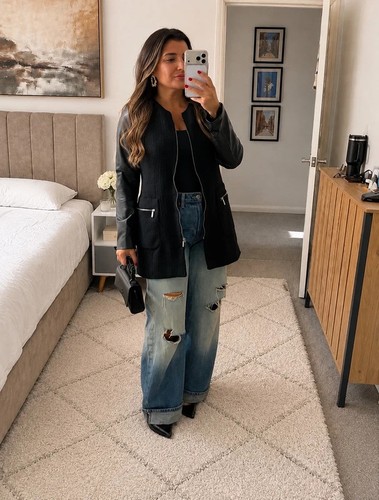 Zara black jacket coat - jacket,