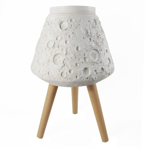 Planter lunar white fibreglass - white,