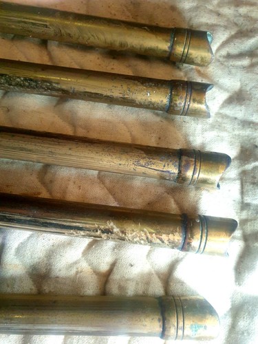 Victorian brass columns bed - columns,