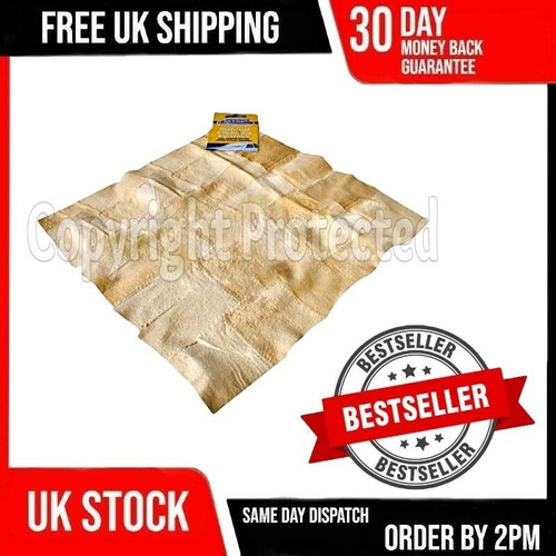 Natural real leather chamois - natural,