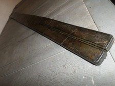 tawse/cane 2tail genuine leather huntly aberdeenshire rare old school tawse