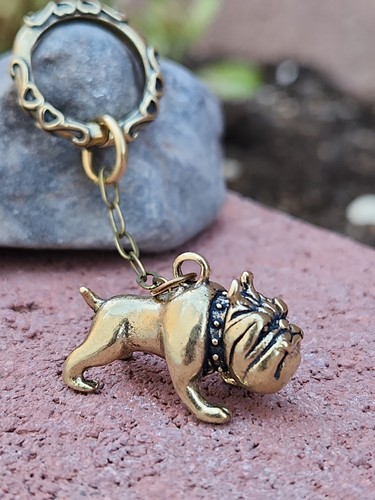 New solid bronze bulldog - new,