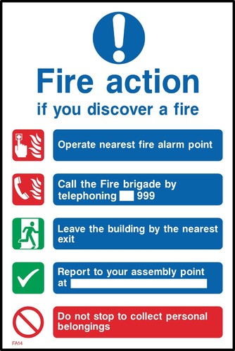 Fire action not - not, stop