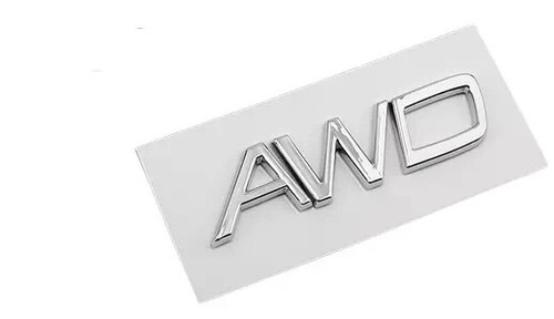 Silver metal rear - metal, badge