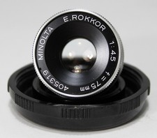 MINOLTA E ROKKOR 75mm f4.5