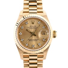 ROLEX Datejust 69178G Yellow Case Size 26mm Ladies Used Watch #114526