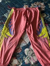 Vintage Y2K Adidas Bright Tracksuit Bottoms Pink XXL