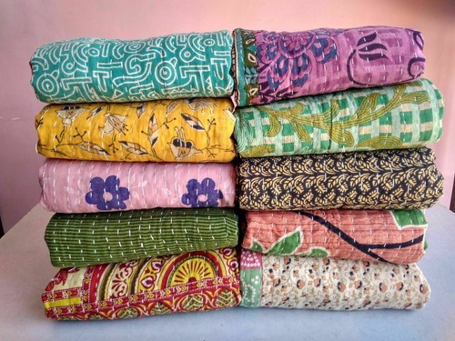 Vintage kantha quilt - kantha,