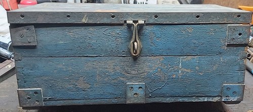 Large wooden box - box, tool