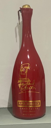 Empty bottle champagne piper - champagne,