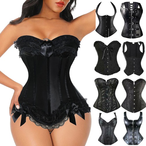 Women gothic bustier corset - gothic,