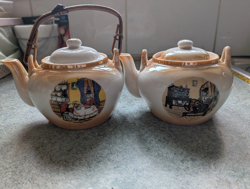 Ceramic teapot set - teapot, lids