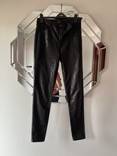 Coated Black Skinny Jeans Size