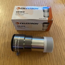 Celestron Omni 2x Barlow Lens - 1 1/4”, Fully Multi-coated Model #93326
