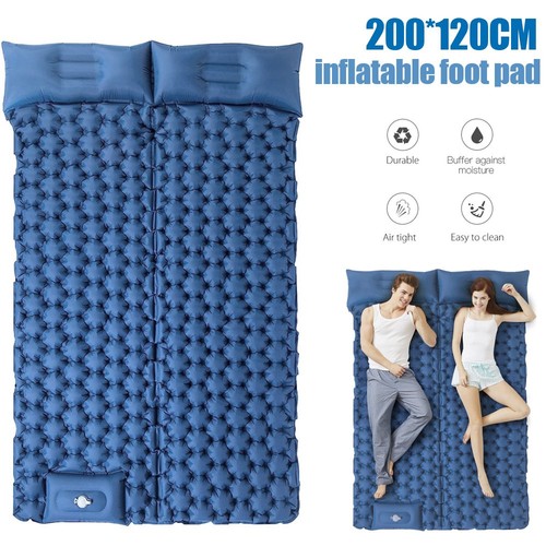 Inflatable double camping mat - double,