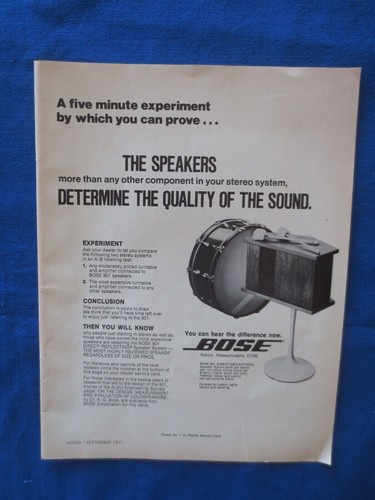 Bose 901 speakers - bose, "hear