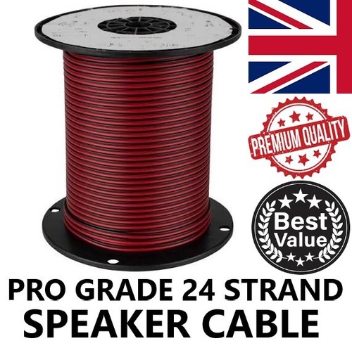 Red black speaker cable pro - red,