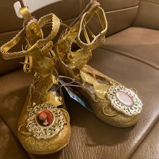 NWT Disney Store Brave Merida Gold Gladiator Sandal Costume Shoes 9 10