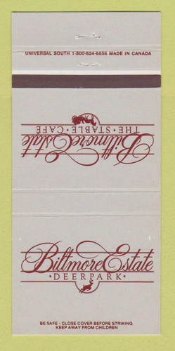 Matchbook cover biltmore - cover,